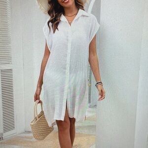 White Women's Swim Cover-Up